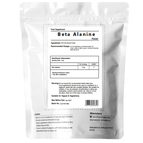 Pure Beta Alanine Powder 2 kg Pre Workout Muscle Pump Supplement 1