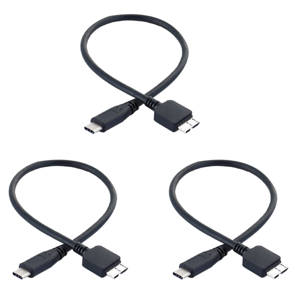 3X Usb Type-C Male To Usb 3.0 Micro-B Male Data Cable 4711585148907