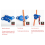 3X Safety Climbing Protective Ascender 220LB Rope Grip,Blue 4