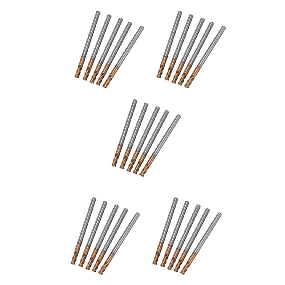 5Pcs 3Mm Solid Carbide Endmills 4 Flute Slotting Profiling Face Mill 4711585151907
