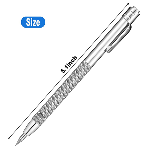 10 Pieces Tungsten Carbide Scriber with Magnet Aluminium 1