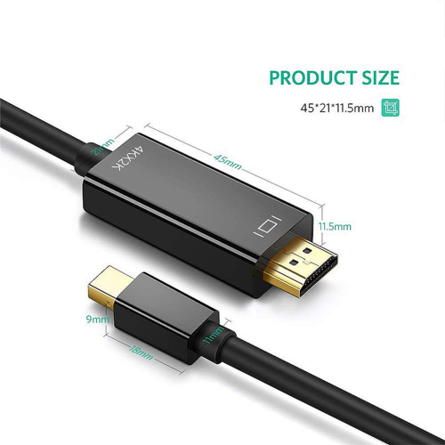 Mini DP til 1,8 meter kabel til Air/Pro, skærm, projektor 1