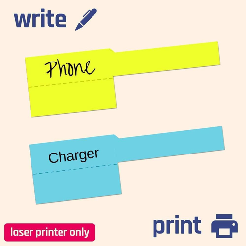 480Pcs Cable Labels Colorful Waterproof Stickers Identification 1
