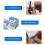 480Pcs Cable Labels Colorful Waterproof Stickers Identification 4