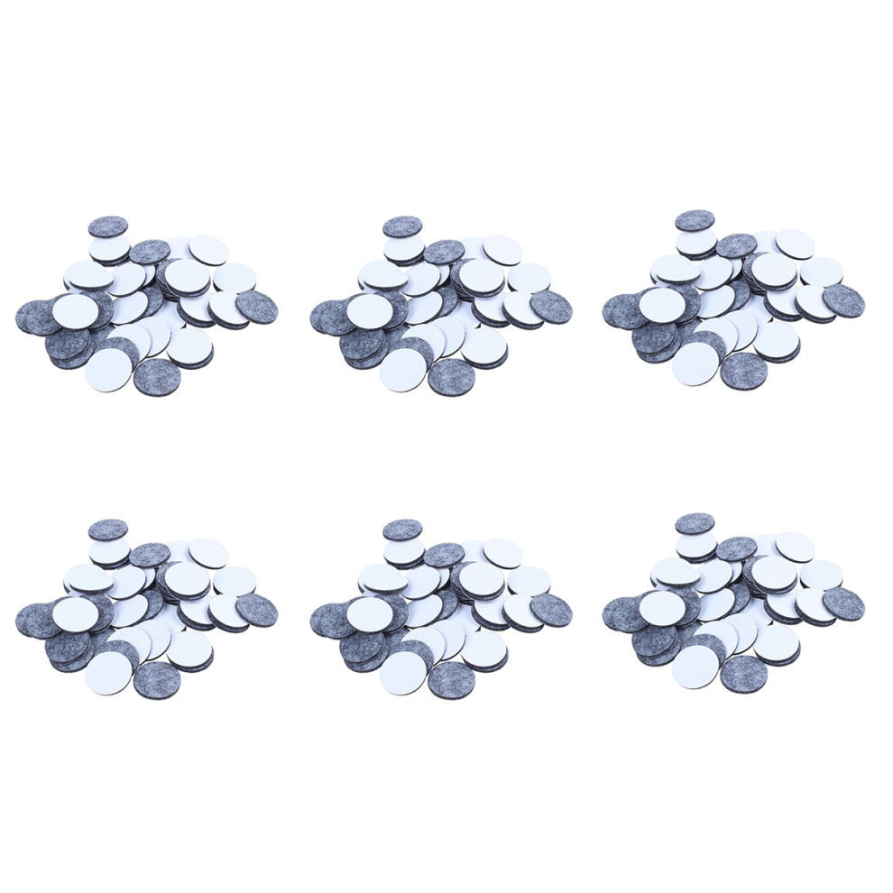 50Pcs Round Shaped Table Chair Furniture Leg Felt Mat Pad Gray 4713866744013