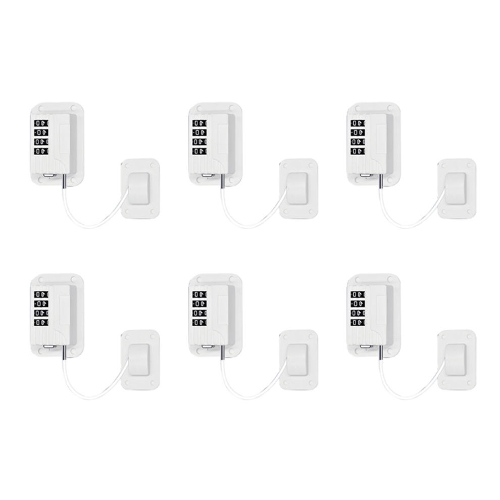 Upgraded Password Child Safety Lock Fridge Door Cabinet Locks - White