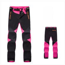 (Rose,M)Damen Wanderhose wasserdicht weich warm Outdoorhose winddicht Reisehose