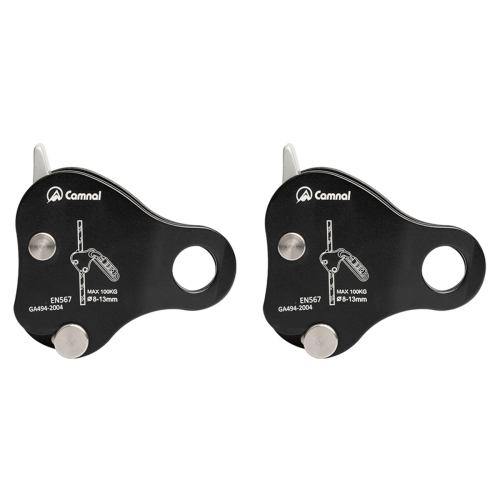 Safety Climbing Protective Ascender 220LB Rope Grip,Black