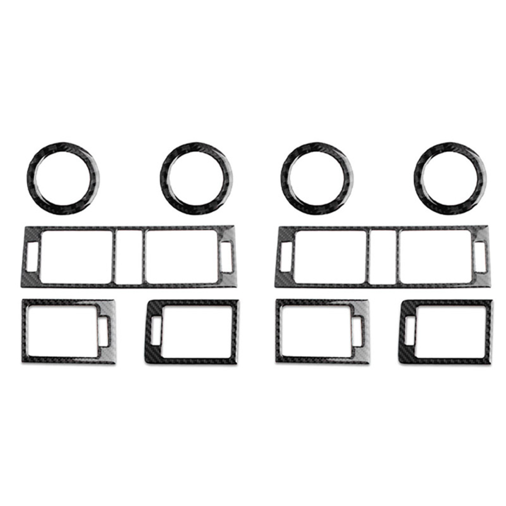 5Pcs Carbon Fiber Interior Center Console Dashboard Air Vent Outlet 4713866744570