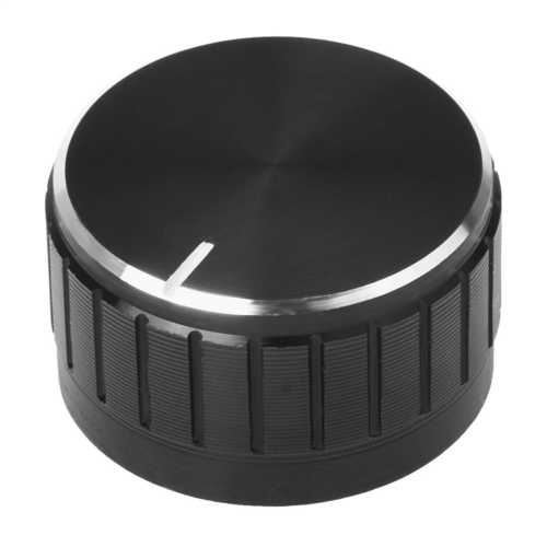 Black Aluminum Volume Control Amplifier Knob Wheel 2
