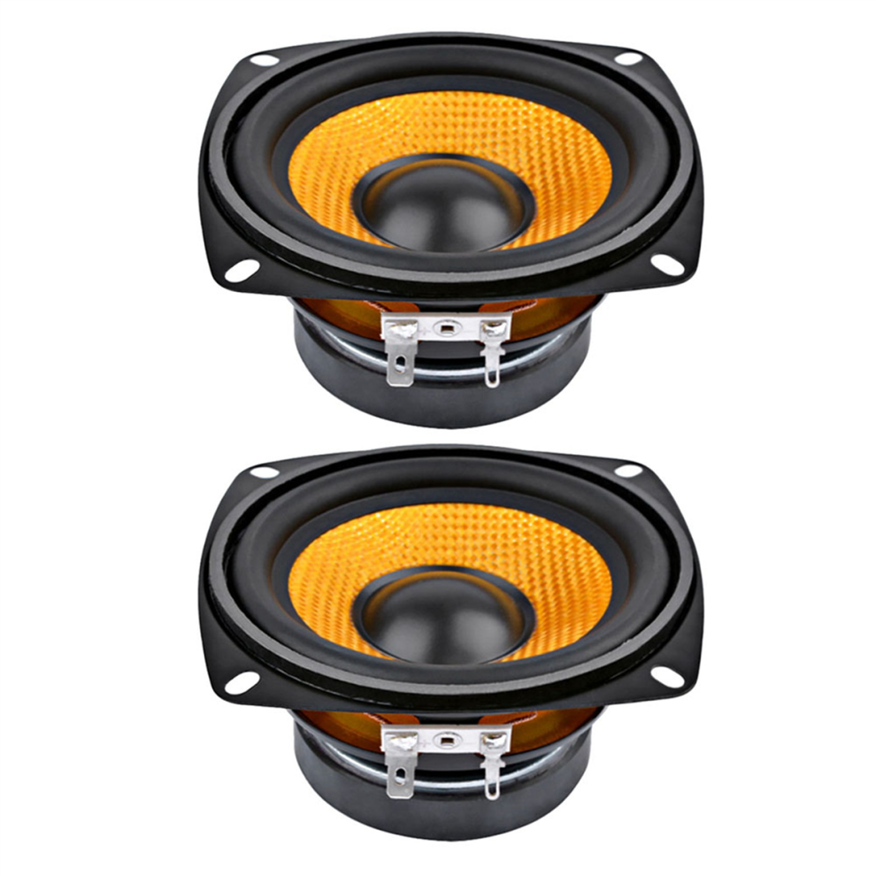 2Pc 4Inch Audio Speaker 4 Ohm 15W Bass Speaker For Sound System 4713866730504