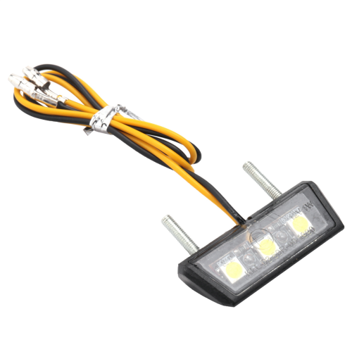 Motorcycle Decorative Led Taillight License Plate Light White 1