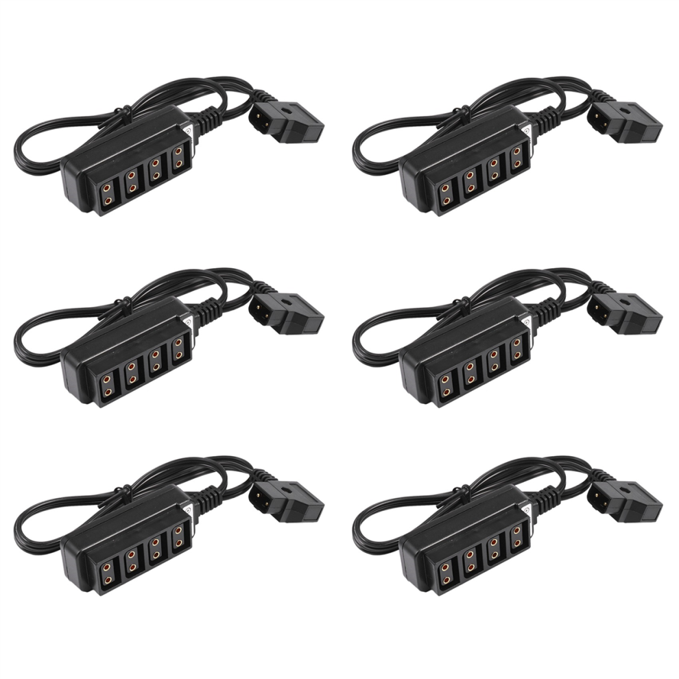 Male D-Tap B Type Power Dtap Tap To 4 Female P-Tap Electric Splitter 4713866749353