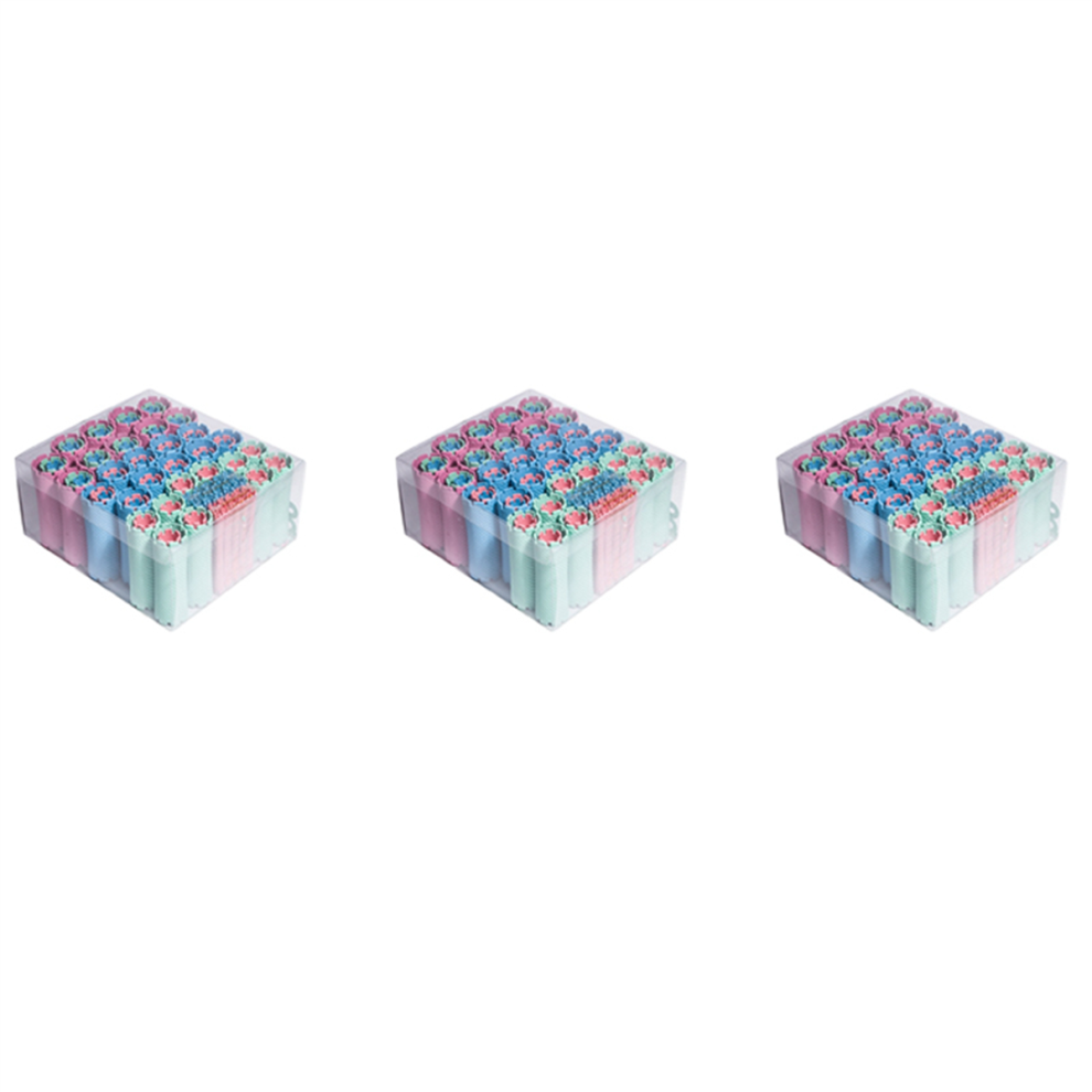 100Pcs/Set 10 Sizes Plastic Curlers Rollers Wave Corn Styling