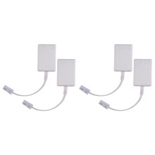 BT-stik til ADSL RJ11 bredbåndsinternet mikrofiltersplitter 4-pak