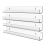 4Pcs Acrylic Clear Floating Bookshelf, Organizer Record Rack 2