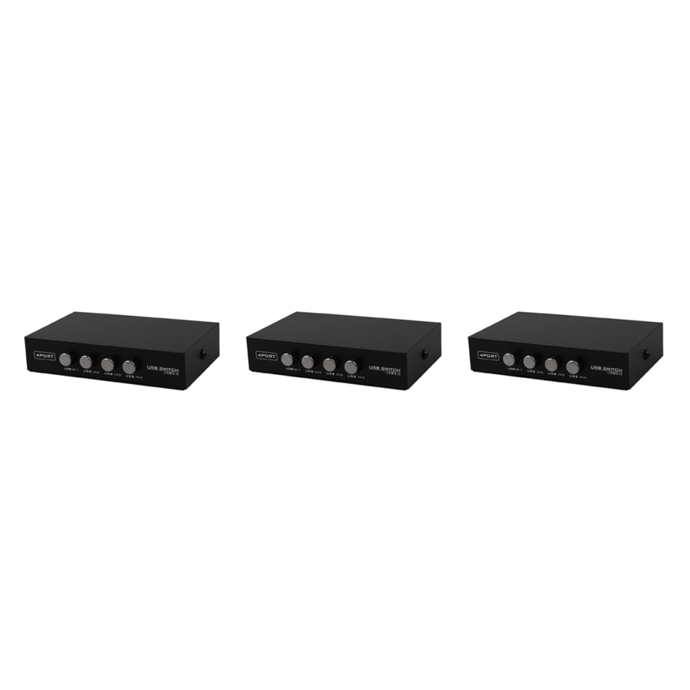 Mini 4 Ports Usb Printer Scanner Sharing Splitter Box Hub Black 4713866733284
