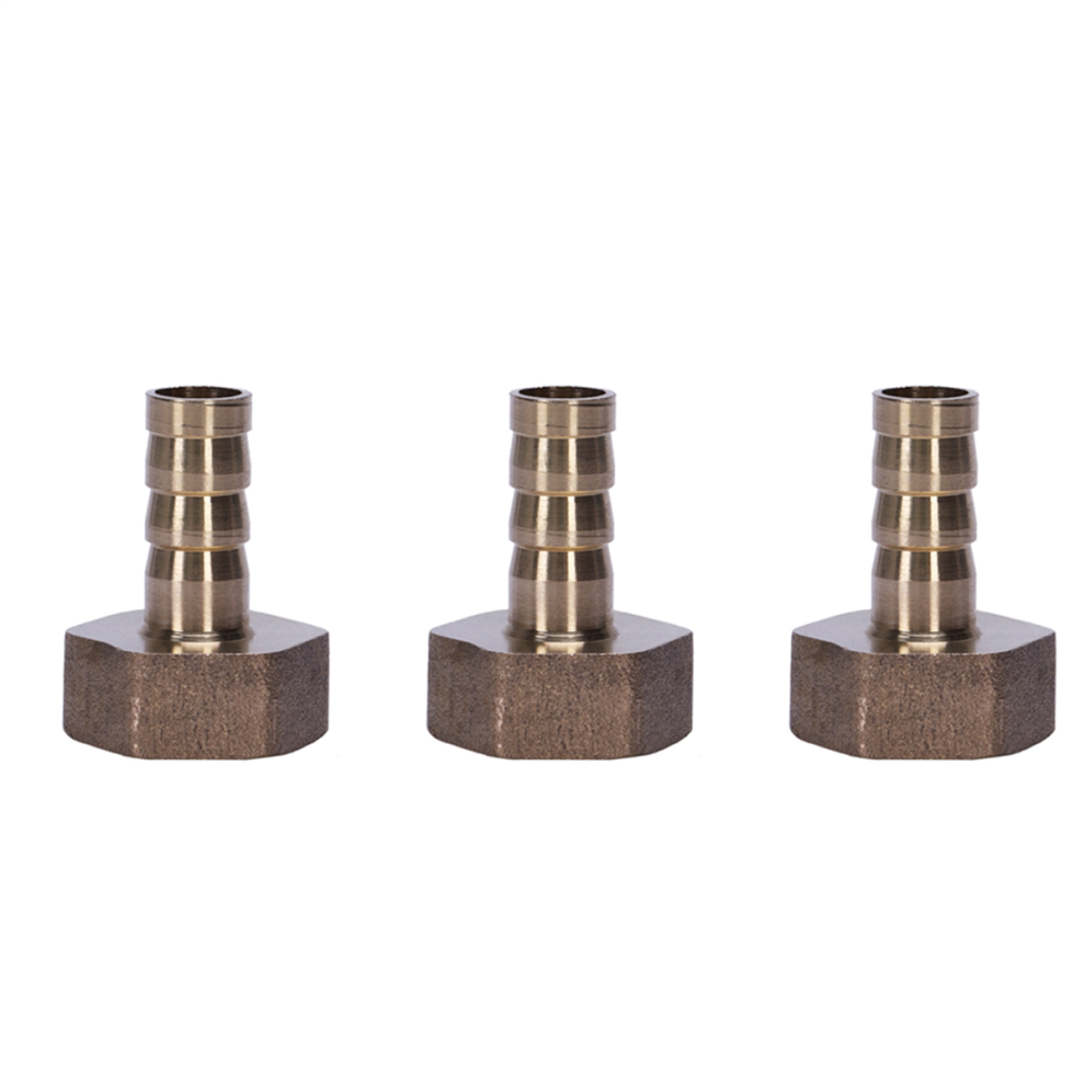 Gold 10Mm Hose Barb 1/2 Inch Npt Female Thread Straight Connector 4713866733642