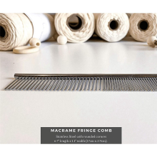 2X Macrame Fringe Comb Tapestry Weaving Comb Stainless Steel