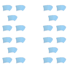 36Pc/Lot Blue Fixed Double Tape Wig Adhesive Extended Hair Tape