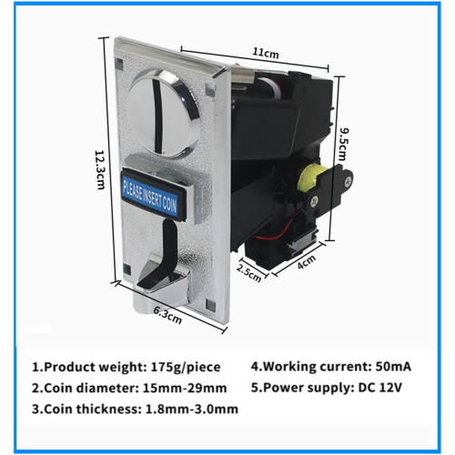 Programable Plastic Multi Coin Acceptor Coin Selector 2