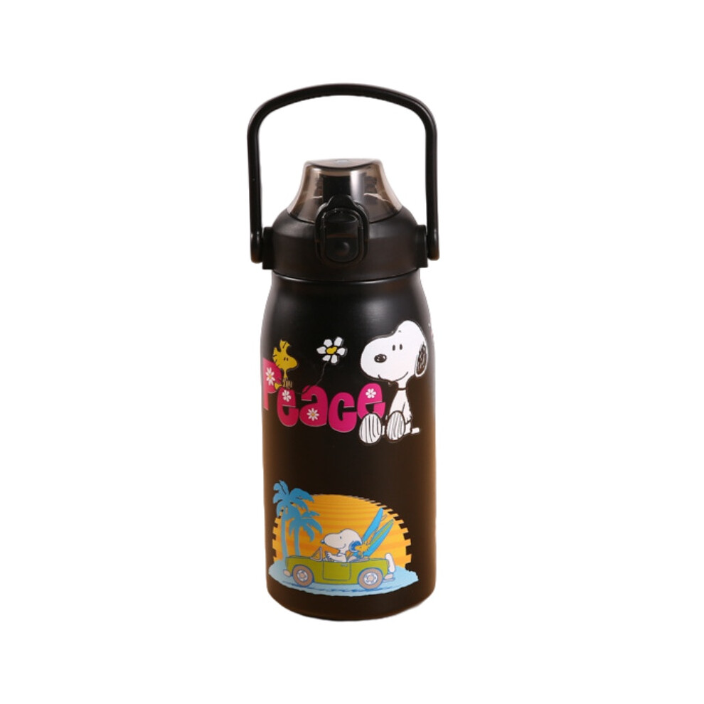 (Snoopy) Sanrio Large Capacity Stainless Steel Thermos Cup Straw Sports Outdoor Portable-image-OPC-PJVMVZ7-NEW