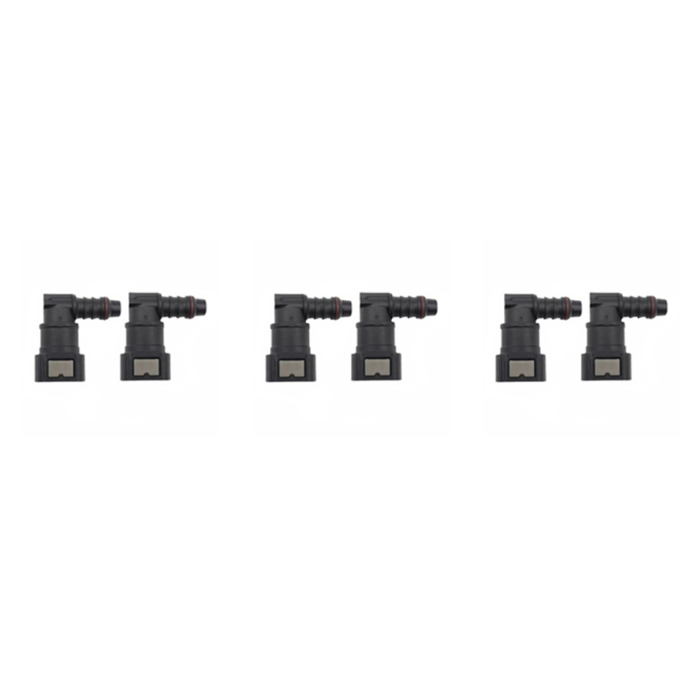 9.89 Id8 Curved Fuel Line Quick Connector, 90 Fuel Quick Connector 4713866765087