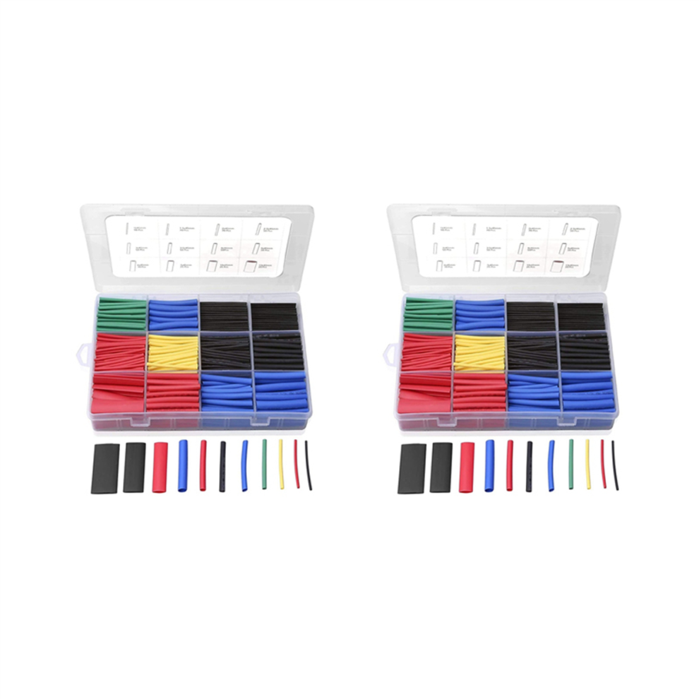 1120Pcs Electrical Wire Wrap Assortment Heat Shrink Tube Kit With Box 4713866764875