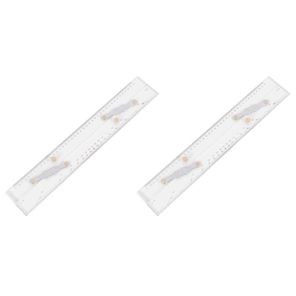 2X Marine Ruler Parallel Ruler Nautical Charts Parallel Ruler 450Mm 4713866763670