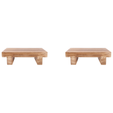 2X Wooden Step Stool for Adults, Bed Stool for High Beds, Kitchen