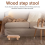 2X Wooden Step Stool for Adults, Bed Stool for High Beds, Kitchen 4