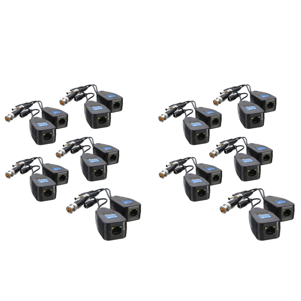 5 Pairs Cctv Coax Bnc Video Power Balun Transceiver 4713866769993