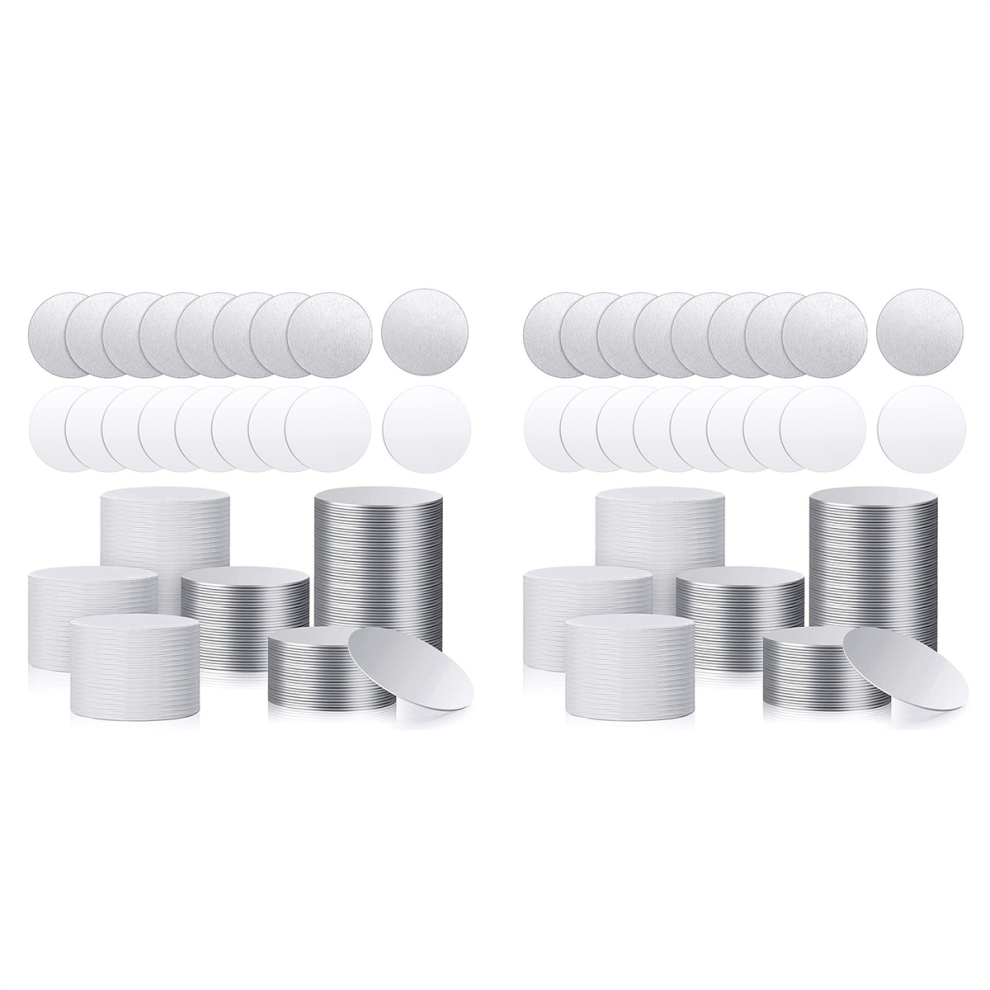 Sublimation Blank Aluminum Stickers Set, Blank Discs (100Pcs)-image-OPC-PJVNCWJ-NEW