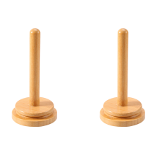 2X Wooden Yarn Holder Revolving Rack Vertical Yarn Storage Holder