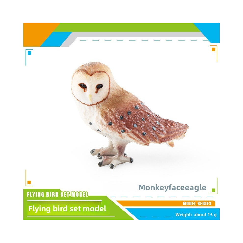 (Monkey) Parrots Owls Magpies Wildlife Bird Animal Model Static Desktop Decor Ornament-image-OPC-PJVNDMF-NEW