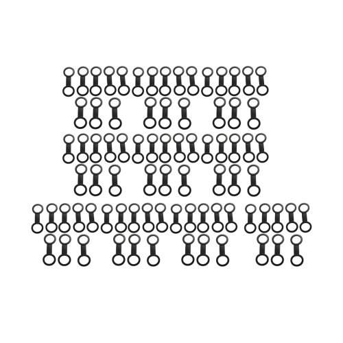 80 Pcs Scuba Diving Silicone Snorkel Mask Strap Keeper Holder Clips
