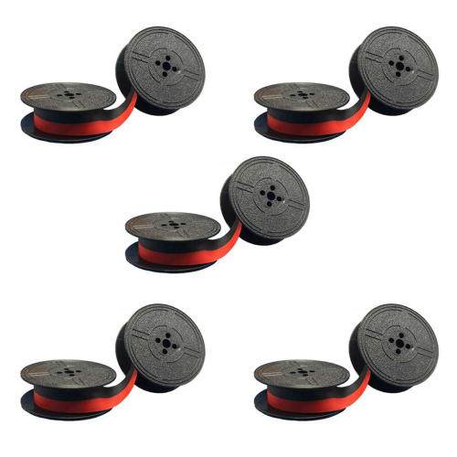 6Pack Typewriter Ribbon Twin Spool Red & Black for Most Typewriter