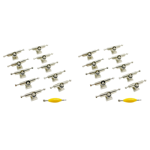 10 Pcs 29mm Fingerboard Trucks Finger Skateboard Deck with Nuts