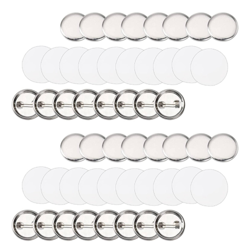 600 Pcs Blank Button Making Supplies for Button Making Machine