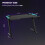 Black Gaming Desk with LED Lights, Workstation PC Study Table 3
