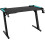 Black Gaming Desk with LED Lights, Workstation PC Study Table 9