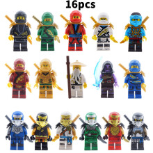 16 stuks Ninjago Mini Speelgoed Bouwstenen Set Educatief Speelgoed Kinderen Cadeau Duurzaam
