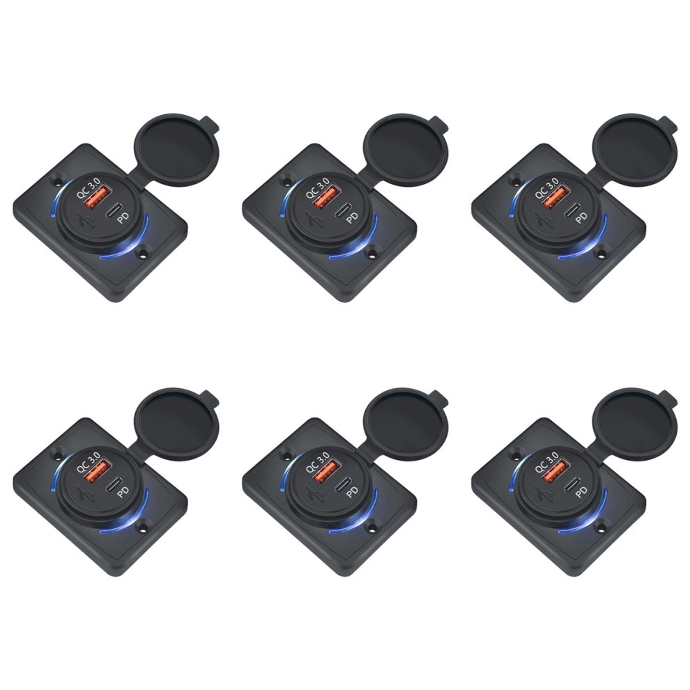 Car Charger Socket 18W And Qc 3.0 Usb For Car Boat Marine Rv Mobile 4713866727986