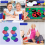 400 Pieces Plastic Poker Chips Game Chips 4 Colors Counter Card, 1 4