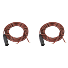 XLR højttalerkabel, forgyldt XLR 3-benet hanstikkabel