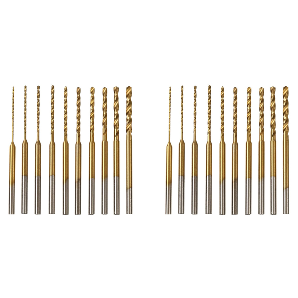 Micro-Twist Drill Bit Set-20Pcs 0.6Mm-2.2Mm Tiny Drill Bit 2.35 Shank 4713866724138