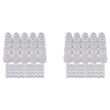120Pcs Consumables Alumina Ceramics Shield Cup 18204 & Gas Ring 18785