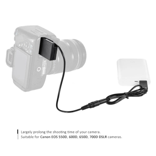-E8 Dummy-batteri til 550D 600D 650D 700D DSLR-kameraer 2