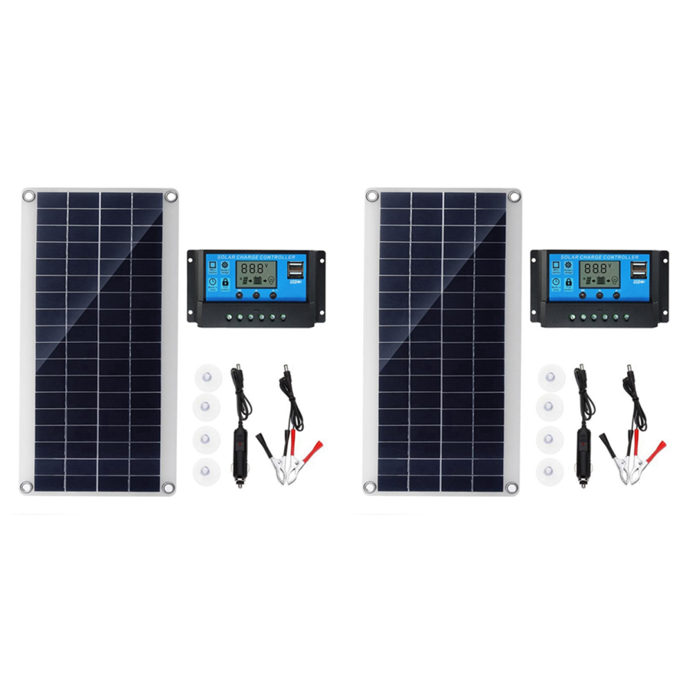 30W Flexible Solar Panel For Car Rv Boat, 10A Solar Controller Module 4713866780639