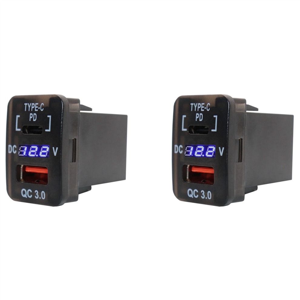 30X20mm Car Usb Charger Qc3.0 Fast Charge With Pd Type C For 4713866729140